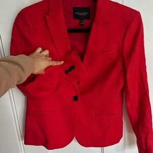 Cotton linen blazer
